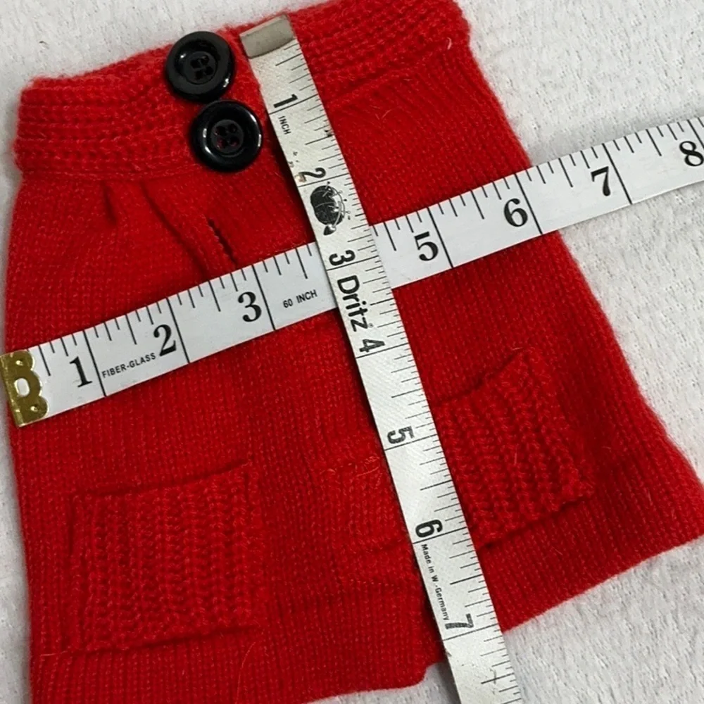 Cozy Red Knit Dog Sweater